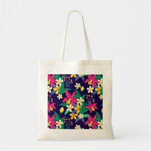 Colorful Exotic Floral Pattern-23021 Tote Bag