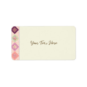 Colorful Fabrics Pattern Label