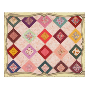 Colorful Fabrics Pattern Poster
