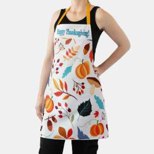 Colorful Fall Design Happy Thanksgiving Apron