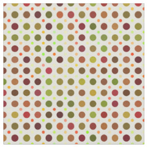 colorful fall polka dots fabric
