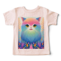 Colorful Fantasy Animal Print T-Shirt