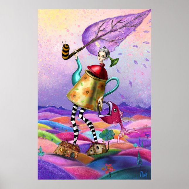 Colorful Fantasy Poster Print (Front)