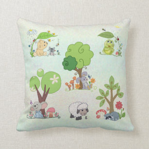 colorful fauna  cushion