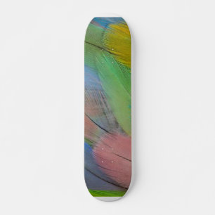 Colorful Feathers Skateboard