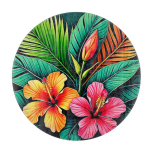 Colorful Feelings: Abstract Face Cutting Board