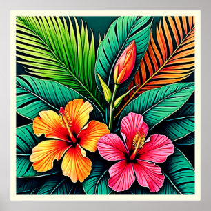 Colorful Feelings: Abstract Face Poster