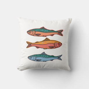 Colorful fish cushion