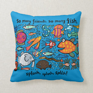 Colorful Fish Friends Cushion