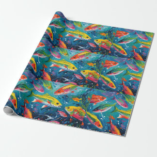COLORFUL FISH WRAPPING PAPER