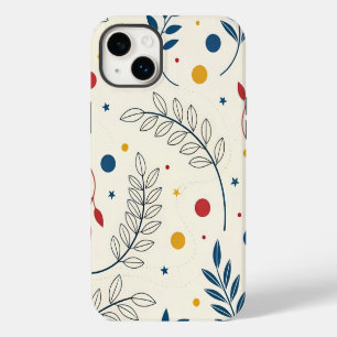 Colorful floral background iPhone 14 plus case