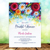 Colorful Floral Bridal Shower