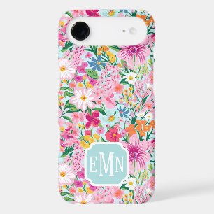 Colorful Floral Garden Monogrammed