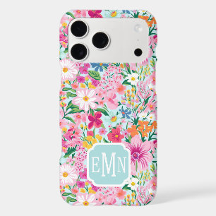 Colorful Floral Garden Monogrammed