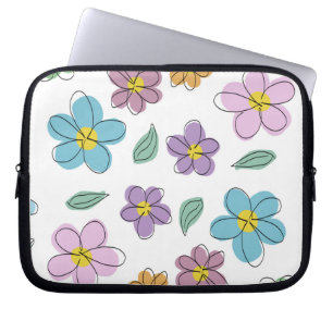 Colorful floral laptop sleeve