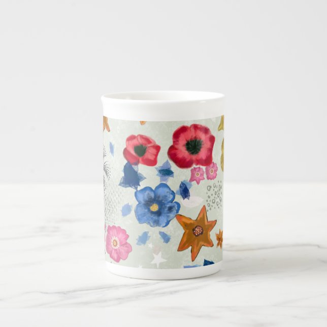 Colorful Floral Mug (Front)