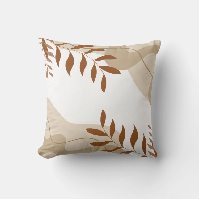 Colorful Floral Pattern Pillow (Front)