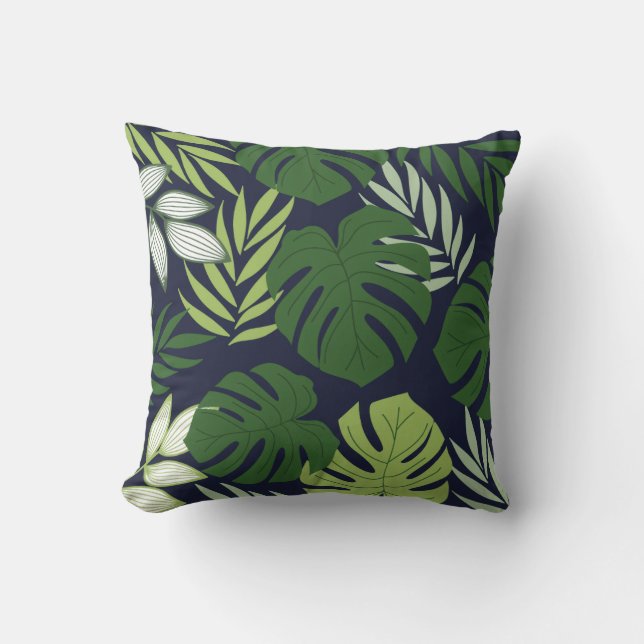Colorful Floral Pattern Pillow (Front)