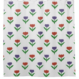Colorful Floral Shower Curtain
