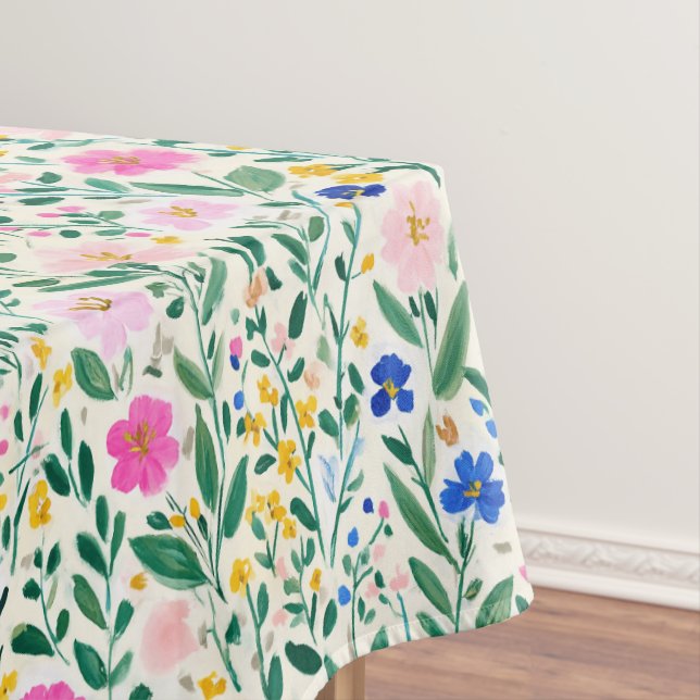 Colorful Floral Tablecloth (In Situ)