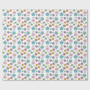 Colorful floral wrapping paper