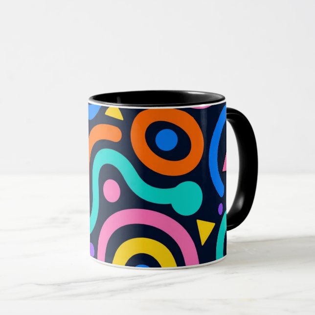Colorful Flow World Mug (Front Right)