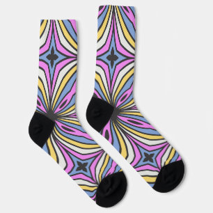 Colorful Flower Petals Thunder_Cove Socks