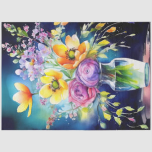  Colorful Flower Tissue Paper