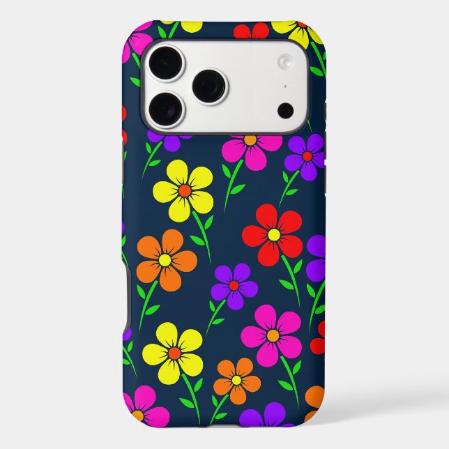 Colorful flowers Phone Case (Back)