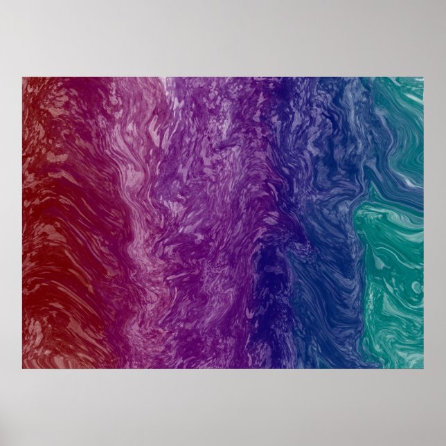 Colorful Fluid Art Poster (Front)