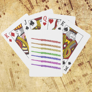 Colorful Flute Instrument Playing Cards
