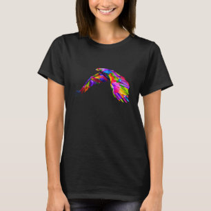 Colorful Flying Eagle Graphic T-Shirt