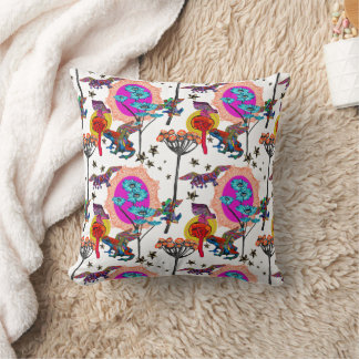Colorful Flying Frogs Cushion