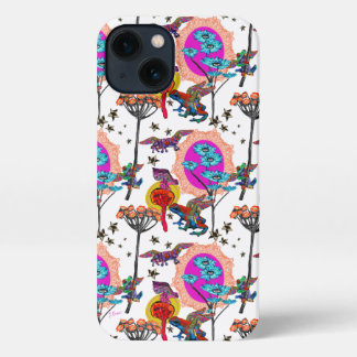 Colorful Flying Frogs iPhone 13 Case