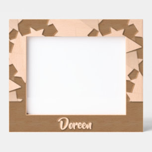 Colorful folded paper pattern etched frames