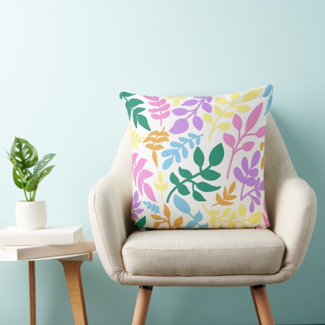 Colorful foliage cushion (Chair)