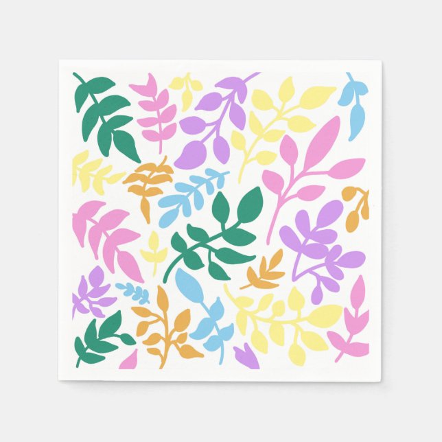 Colorful foliage napkin (Front)
