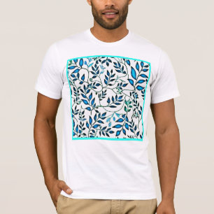 Colorful Foliage Pattern Art T-Shirt