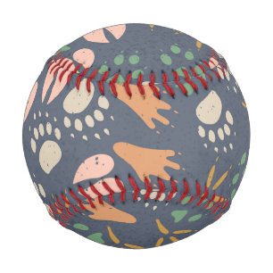 Colorful Footprints Animal Lover Natural Spring Baseball