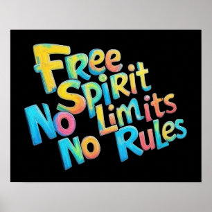 Colorful Free Spirit Poster