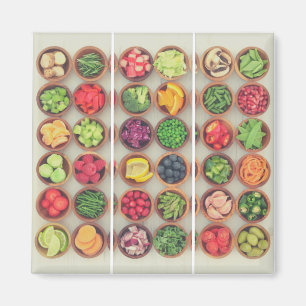 Colorful Fruit and Vegetables Magnet