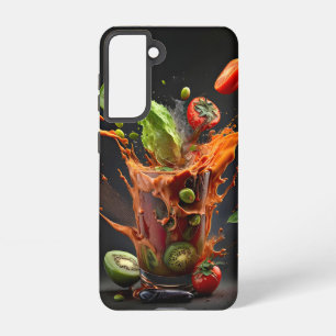 Colorful Fruit & Veggie Splash Phone Case