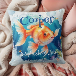 Colorful Funny Goldenfish Pet Fans Cushion