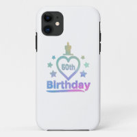 colorful funny I love my 50th birthday design