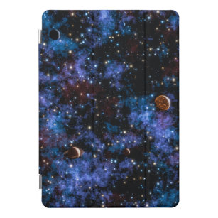 Colorful galaxies, stars and planets in night iPad pro cover
