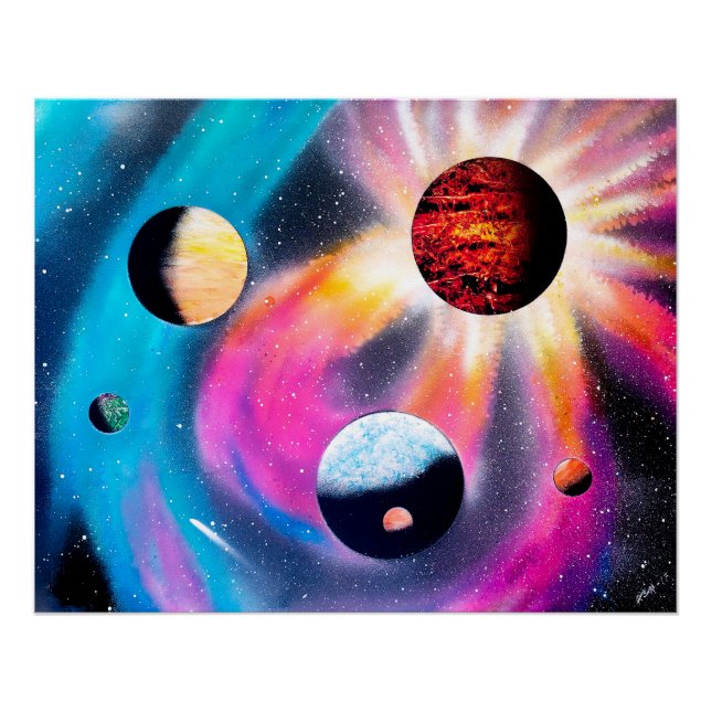 Colorful Galaxy Poster (Front)