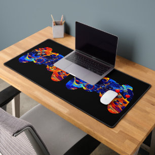 COLORFUL GAMING CONTROLLER ABSTRACT GAMER CONSOLE DESK MAT