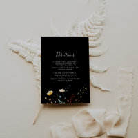 Colorful Garden wildflower Wedding Directions