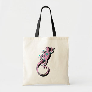 Colorful Gecko Illustration Cute Minimal Lizard Tote Bag