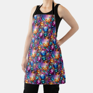 Colorful Gems & Jewels Apron